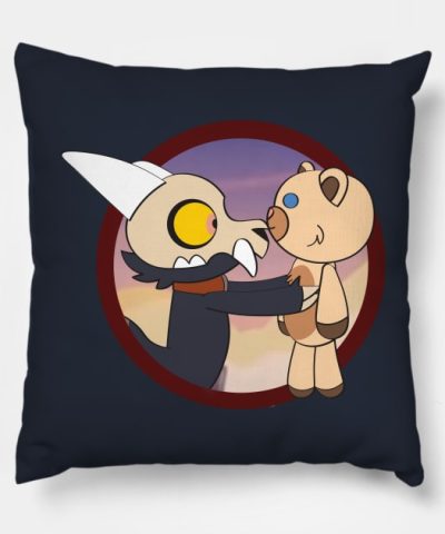 King The Owl House And Bear Throw Pillow Official The Owl House Merch