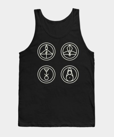 The Owl House Glyphs Light On Dark Background Tank Top Official The Owl House Merch