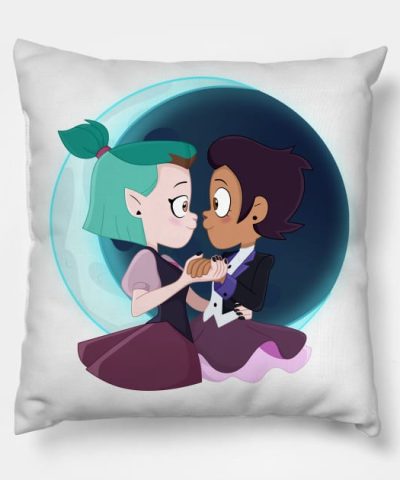 Luz X Amity The The Owl House Throw Pillow Official The Owl House Merch