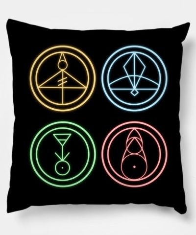 The The Owl House Glyphs Throw Pillow Official The Owl House Merch