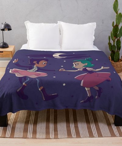 Luz And Amity Dance ❘ Lumity Throw Blanket Official The Owl House Merch