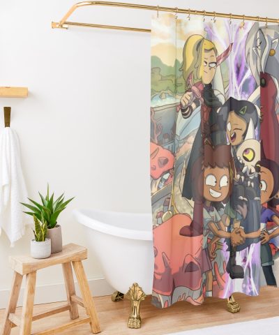 The Owl House Fan Art Shower Curtain Official The Owl House Merch